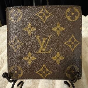 Louis Vuitton Brown and Gold Monogram Wallet